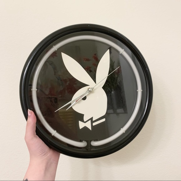 PLAYBOY Other - Vintage Y2K neon playboy clock